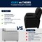 Flash Furniture Kids Recliner, 26" to 39" x 28", Upholstery Color: Black BT-7985-KID-BK-LEA-GG - alternate 3